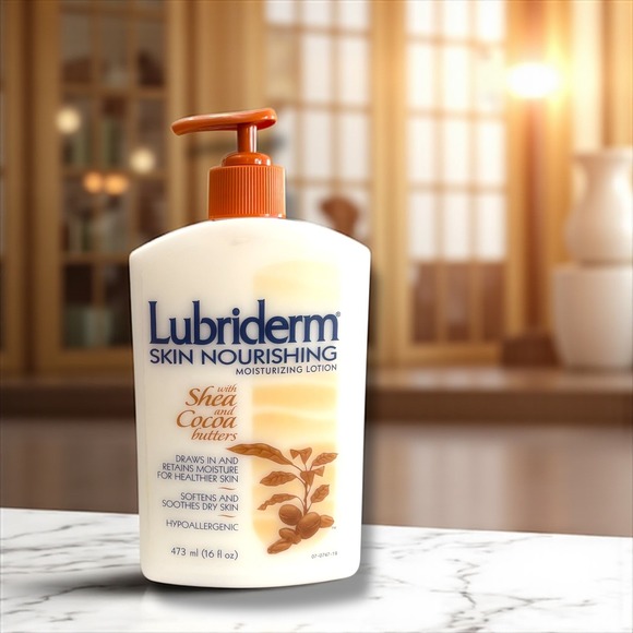 Lubriderm Skin Nourishing Moisturizing Lotion Shea Cocoa Butter 16 oz NOS - Picture 1 of 4